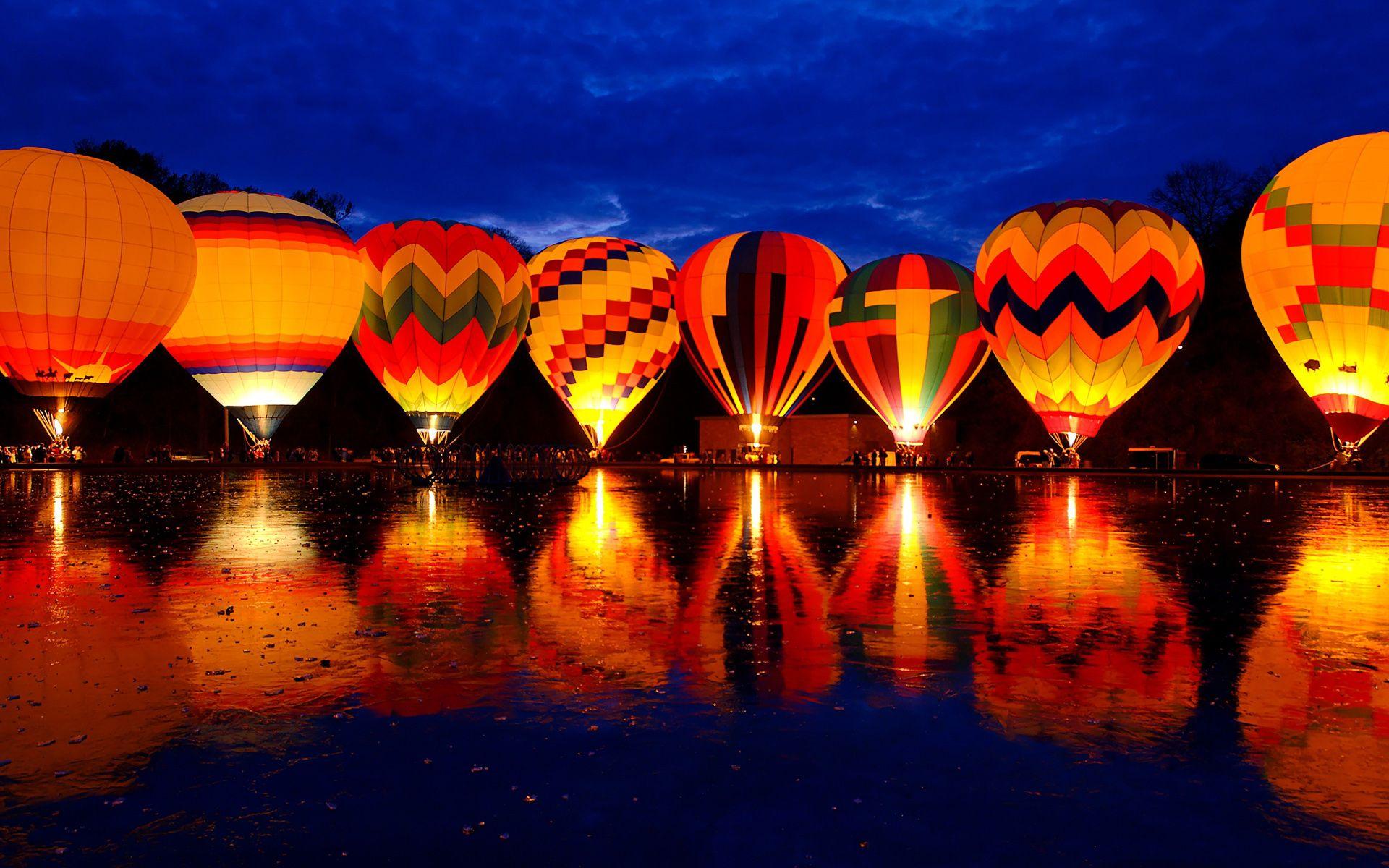 Balluminaria Hot Air Balloon Glow Festival Wallpaper