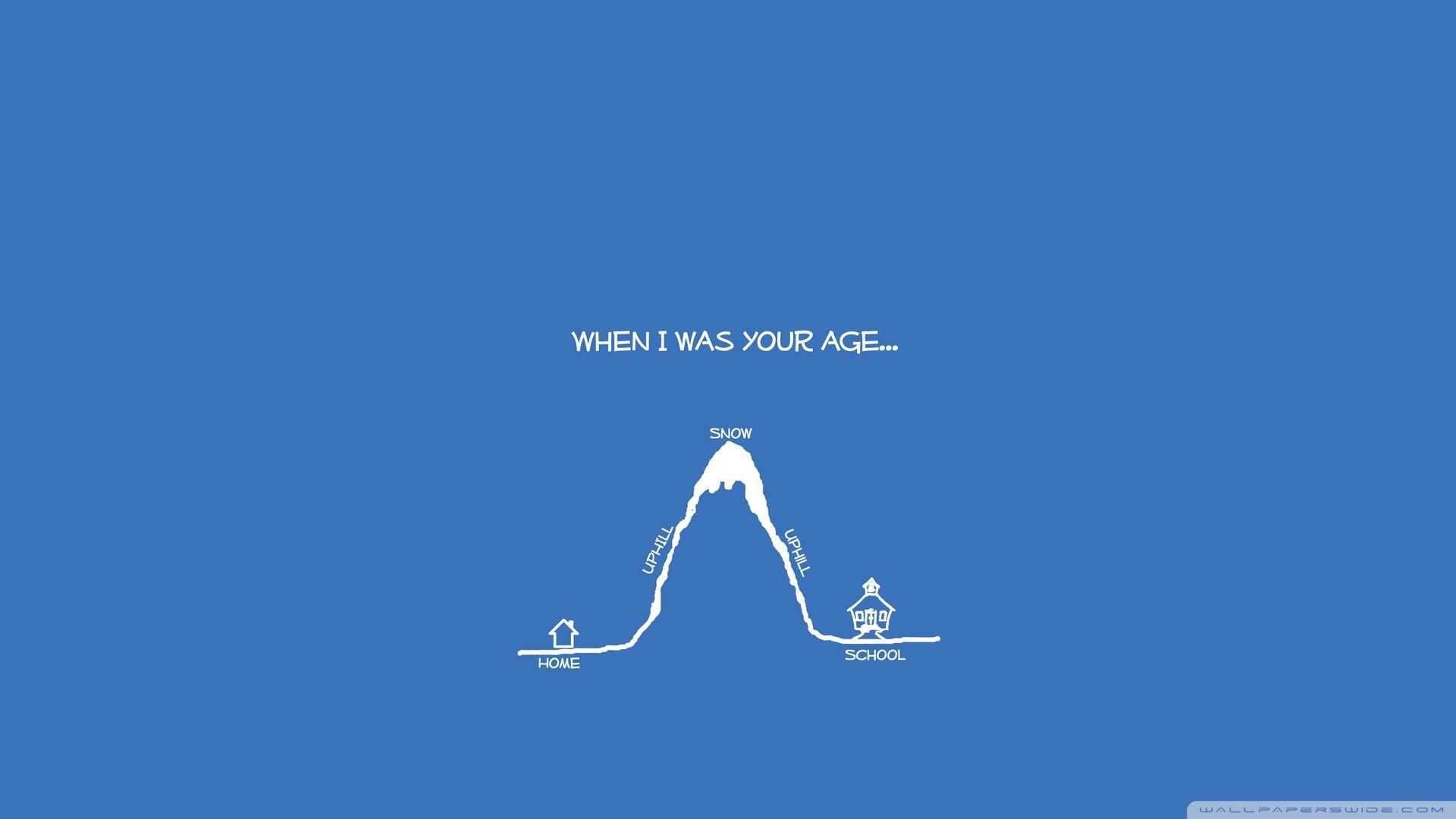 When I Was Your Age ❤ UHD desktop wallpaper for Ultra HD 4K 8K