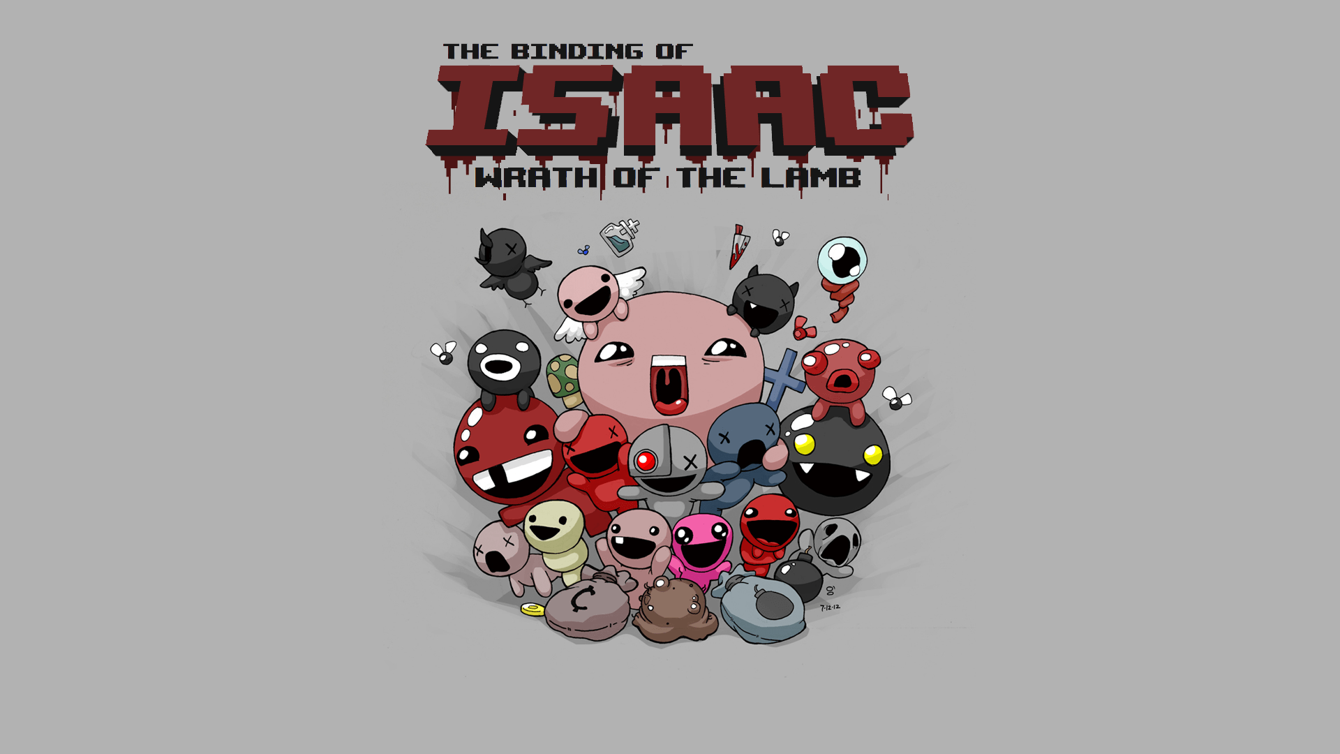 Binding of Isaac Wallpaper I made with a better resolution