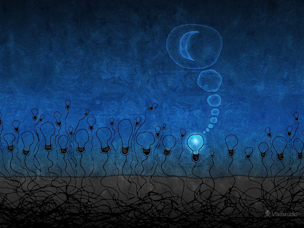 Dreamer 2 (Night) · Desktop wallpaper · Vladstudio