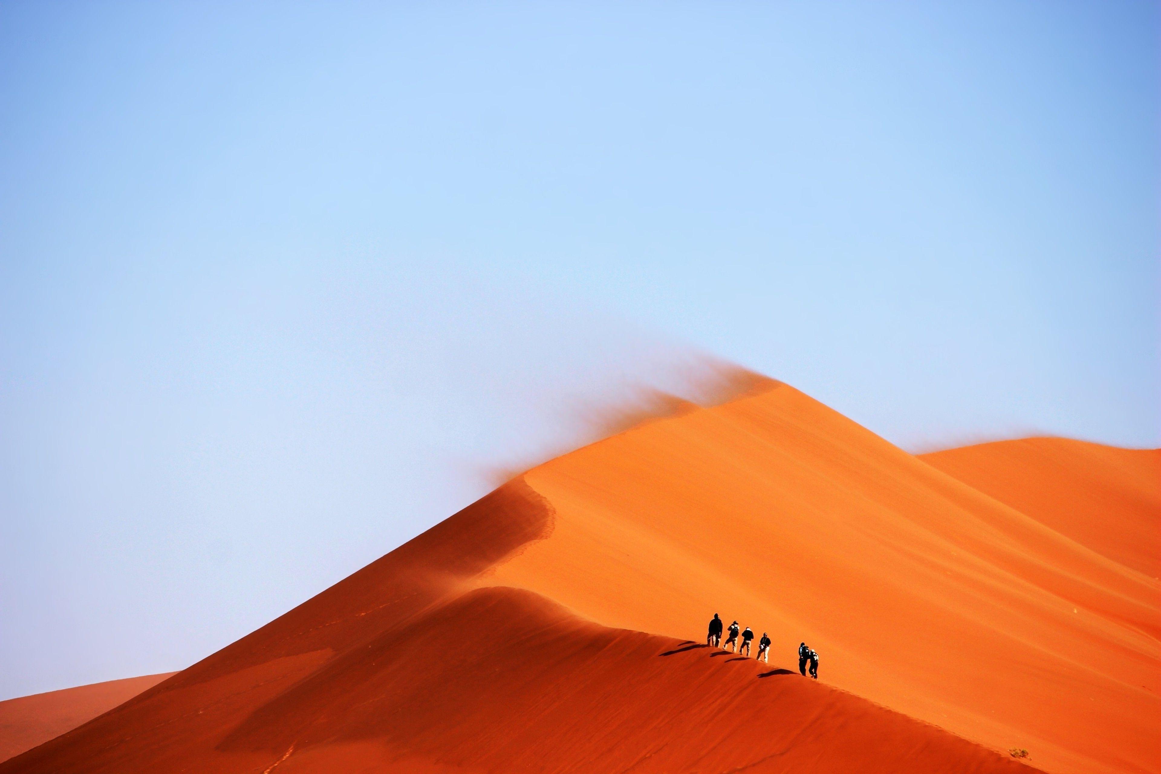landscape, Desert, Nature, Dune, Windy Wallpaper HD / Desktop