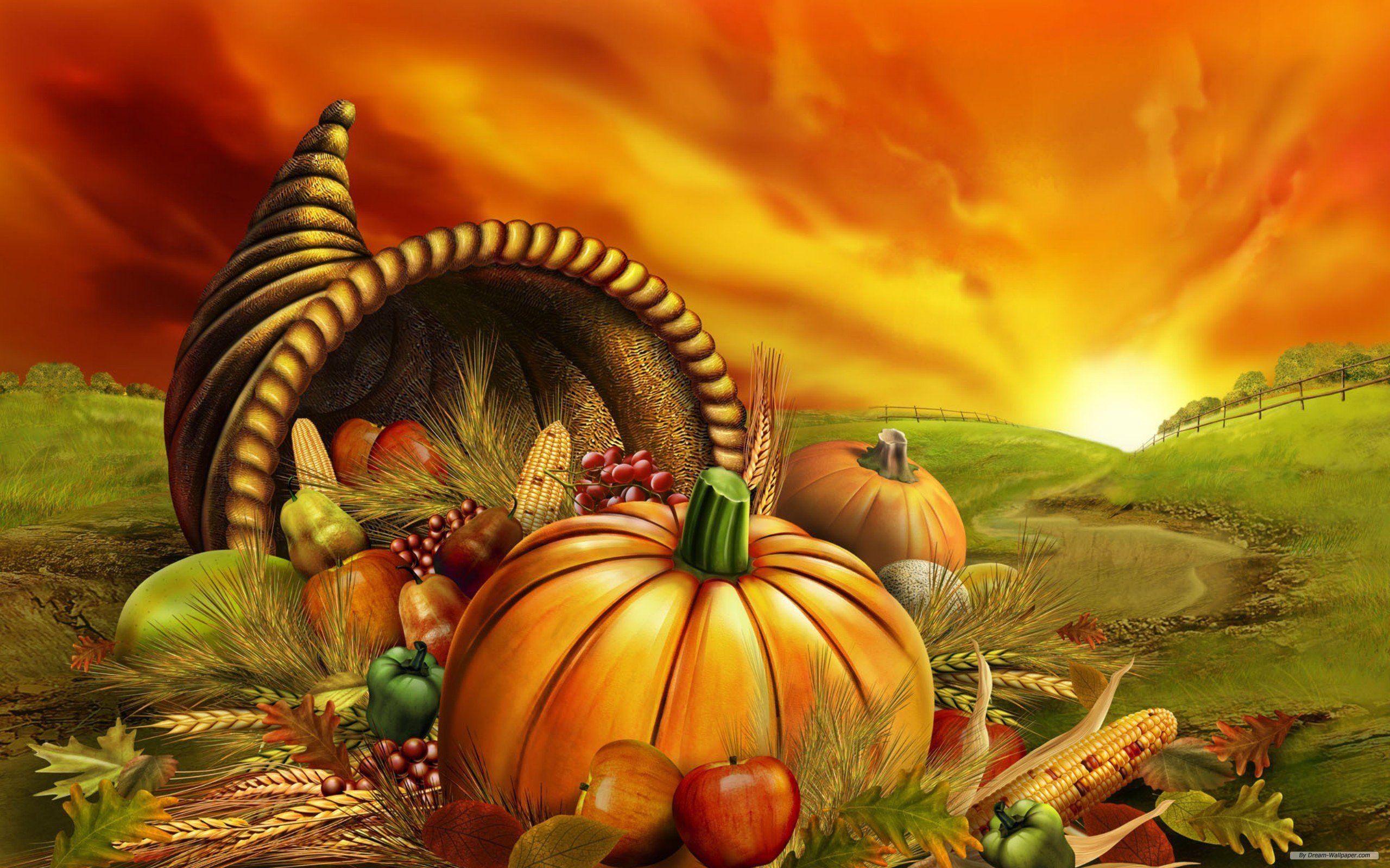 Thanksgiving Cornucopia HD Wallpaper Image Picture