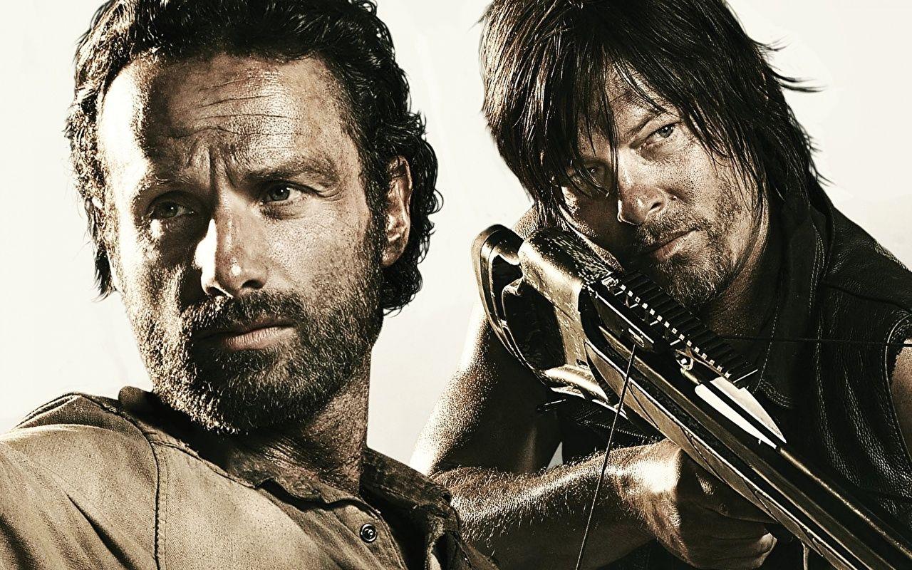 Wallpaper The Walking Dead TV Norman Reedus Andrew Lincoln Archers