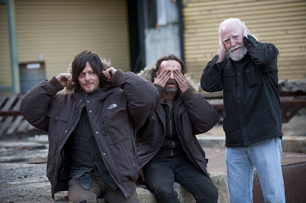 Image The Walking Dead TV Norman Reedus Andrew Lincoln Men Old man
