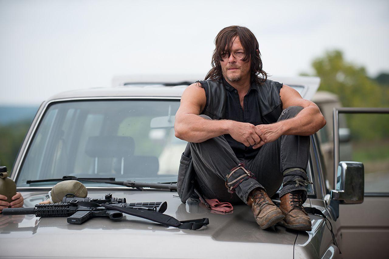 Picture The Walking Dead TV Norman Reedus Man Movies Sitting