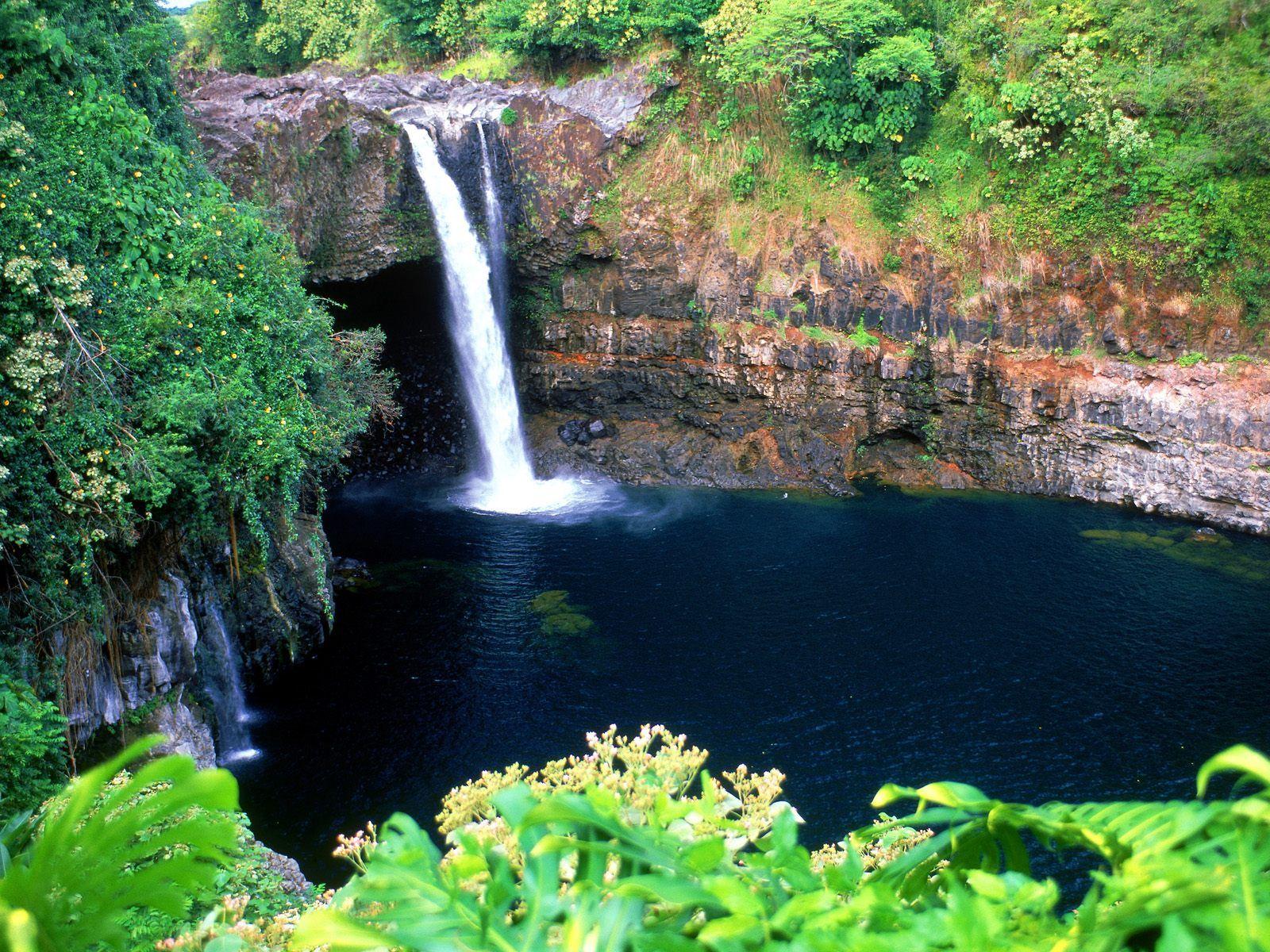 Download Background Falls, Big Island, Hawaii