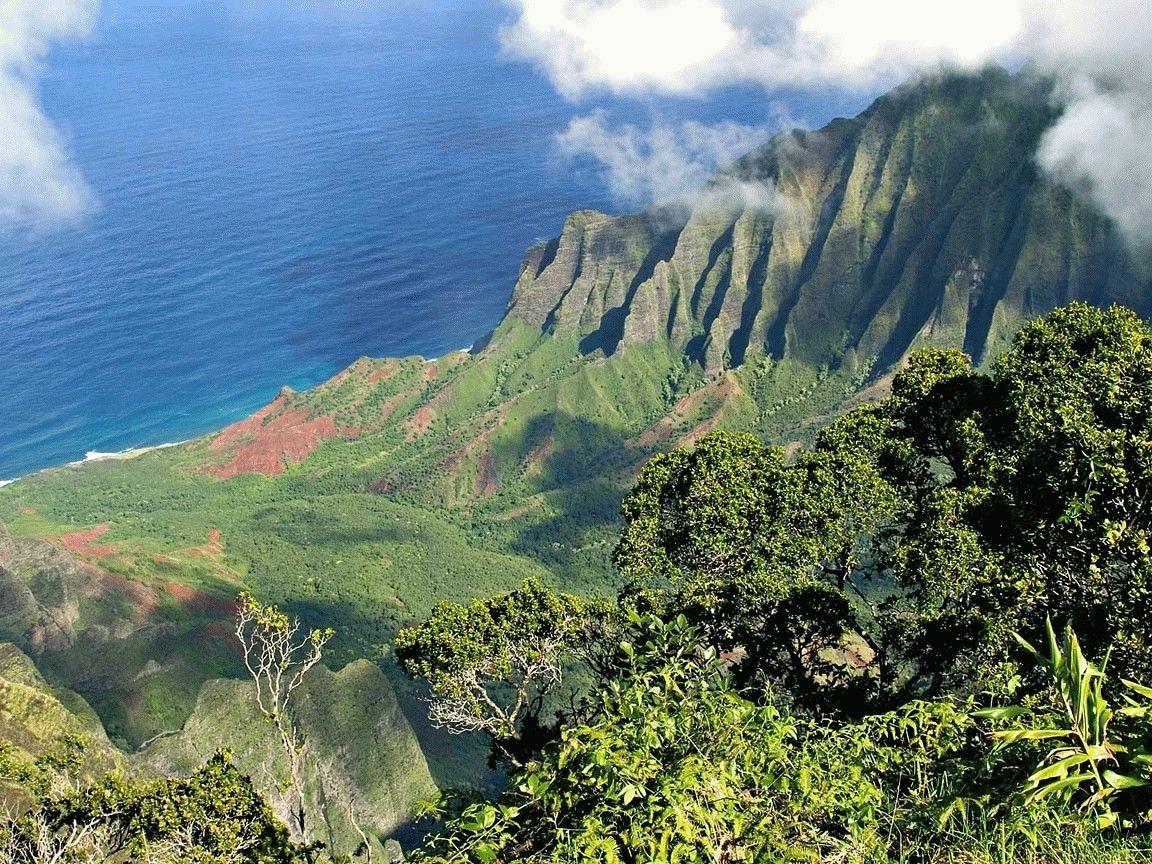Hawaii Tag wallpaper: Sea Blue Hawaii Sky Clouds Wallpaper