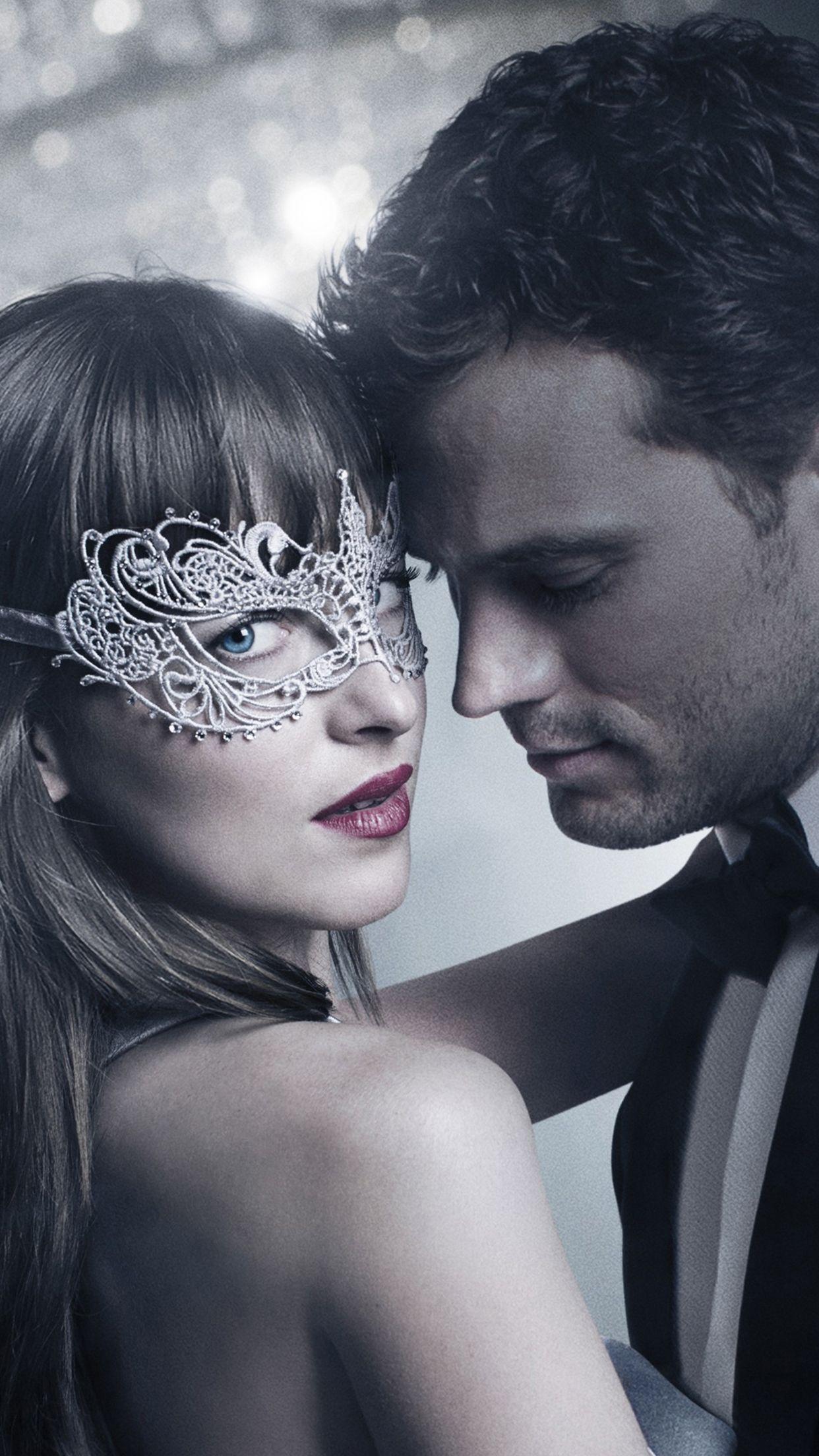 Fifty Shades Darker, Christian & Ana Wallpaper for iPhone X, 7