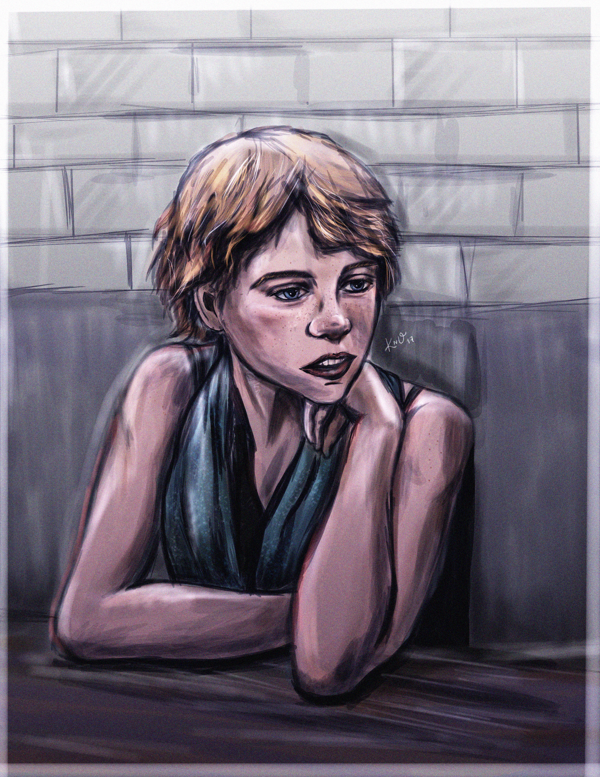 Sophia Lillis (Beverly Marsh) By KazeNoOkami Art