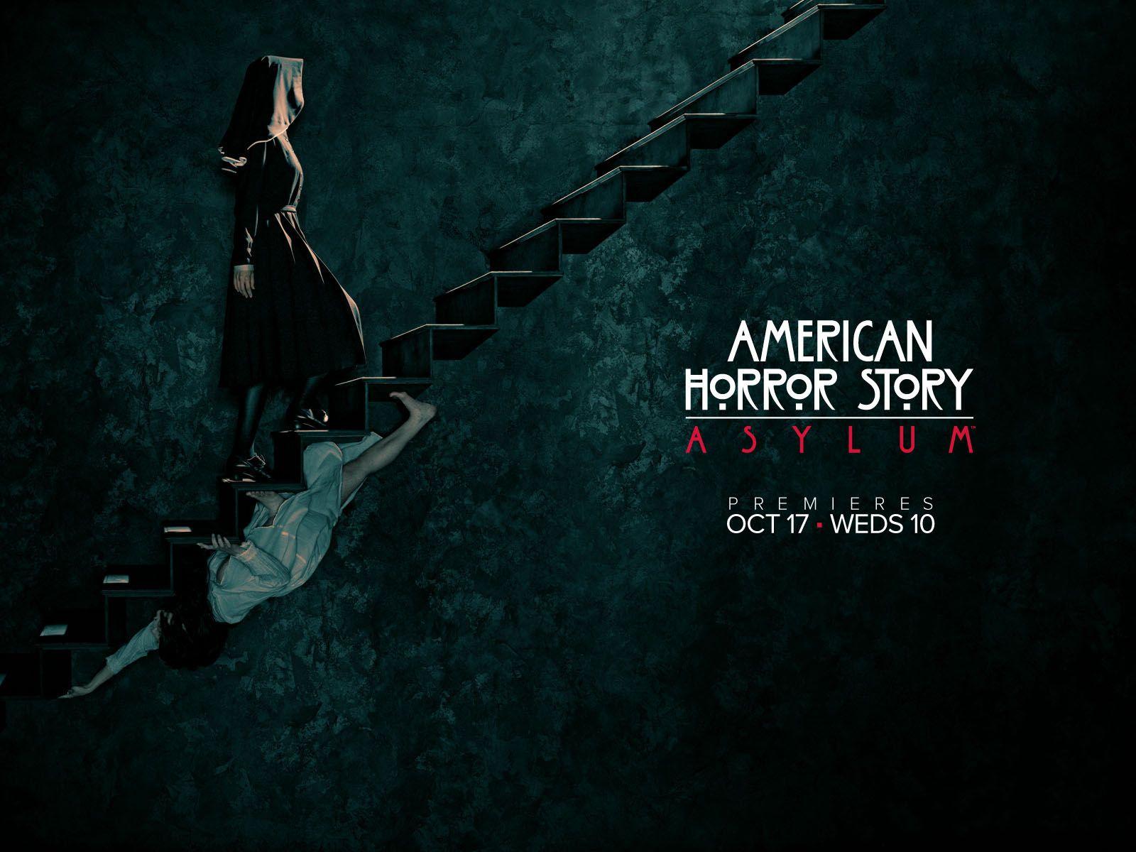 American Horror Story Asylum Creepy Stairs Nun television dark
