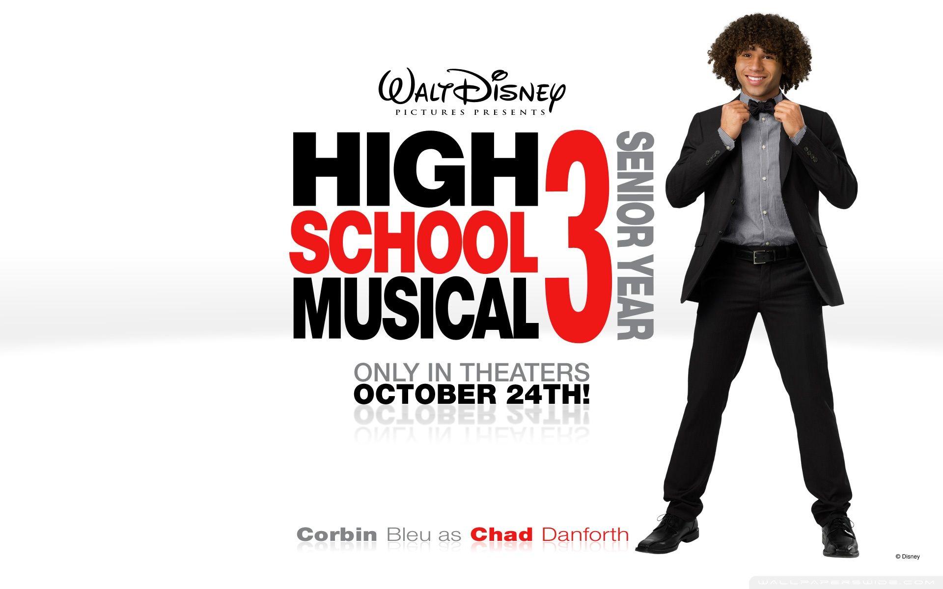 Corbin Bleu As Chad Danforth High School Musical Ultra HD Desktop