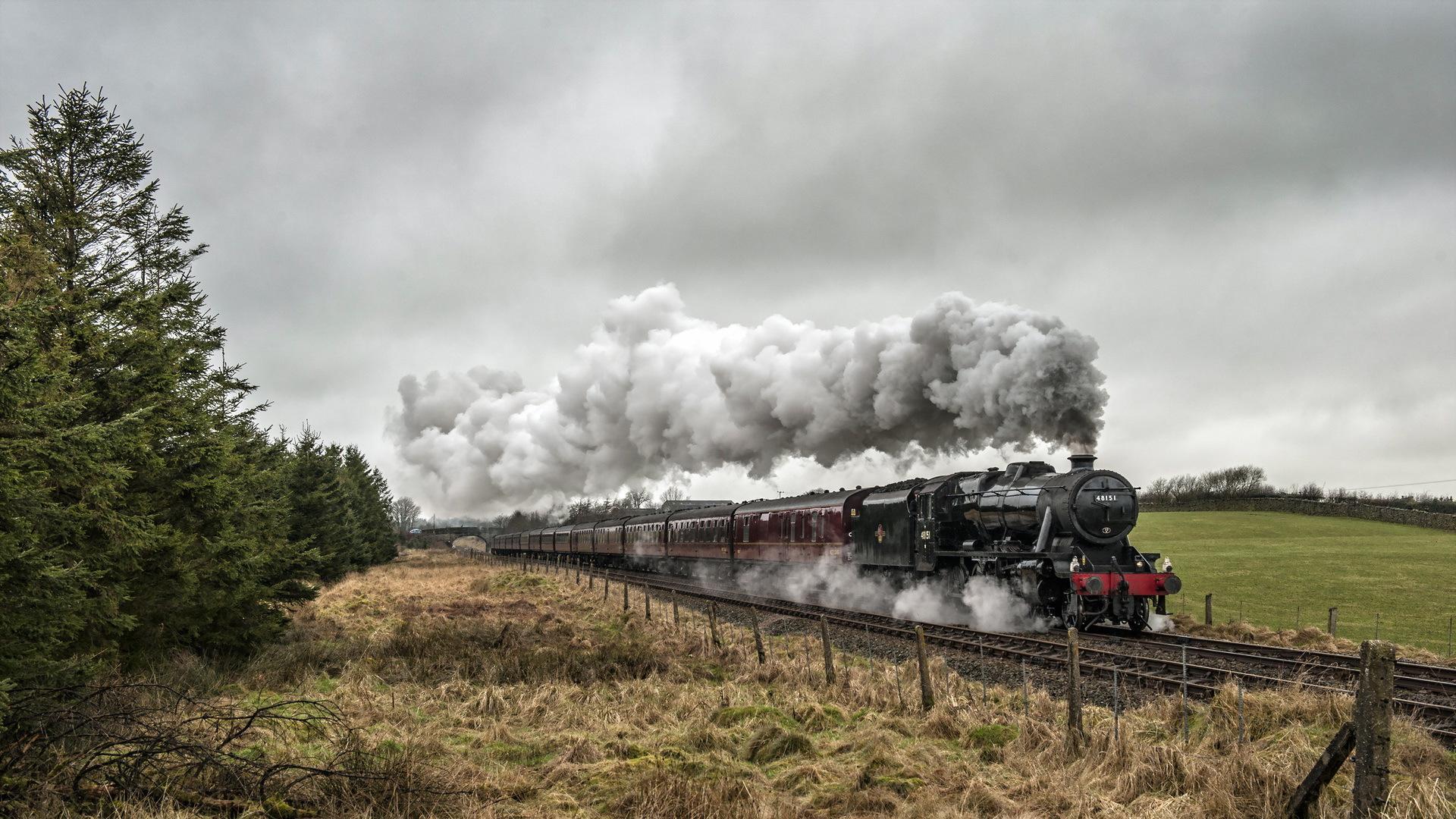 steam train wallpaper