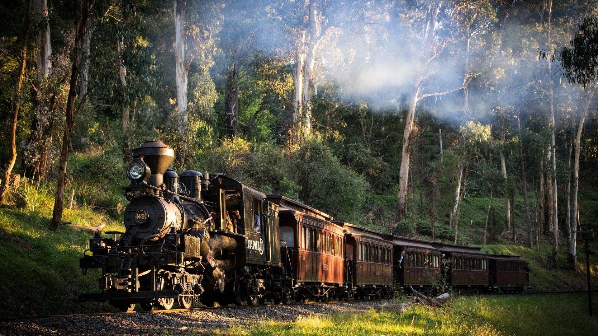 landscape, Train, Railway, Nature, Steam Locomotive, Australia