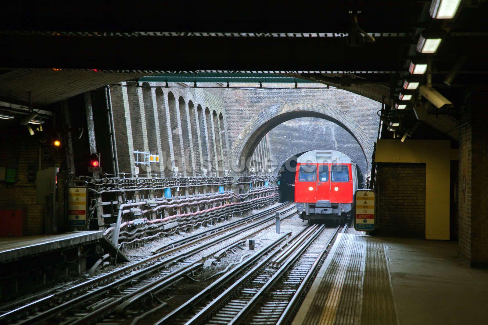 London Underground Train Wallpaper Mural