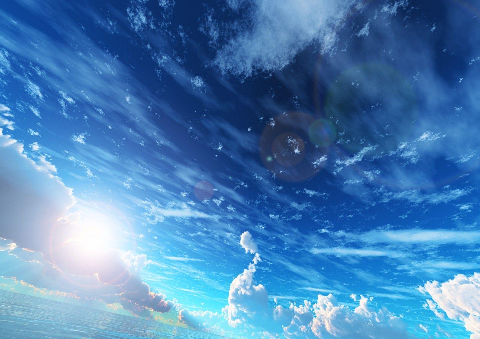 blue, Sky, Rising Sun, Clouds Wallpaper HD / Desktop and Mobile