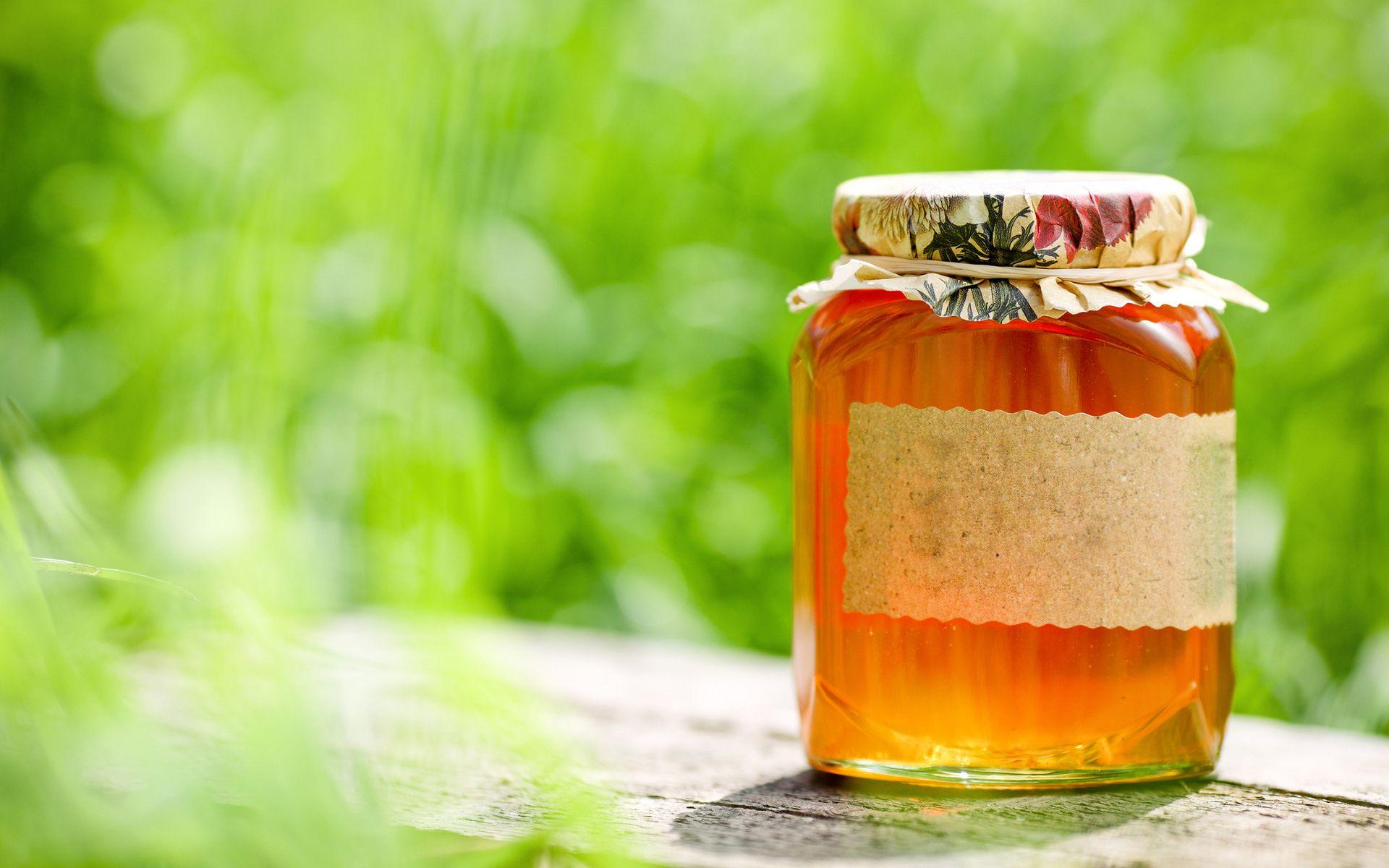 Lebensmittel Honig Gold Makro Stillleben Glas Bienen Tapeten