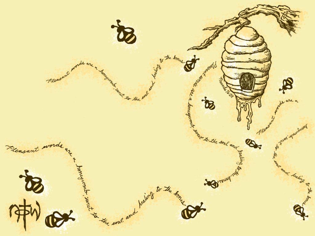 Honey Bee Tapeten