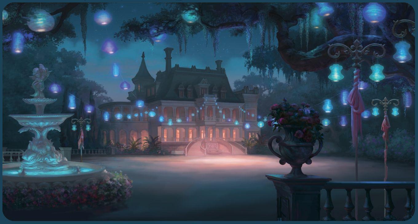 Princess and the Frog Concept Art. Gorgeous Animation Background