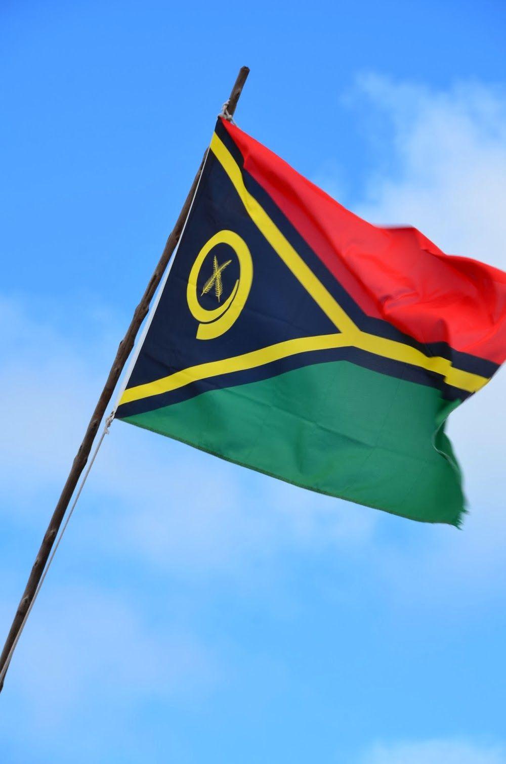 Flag of Vanuatu. Country Flag Wallpaper