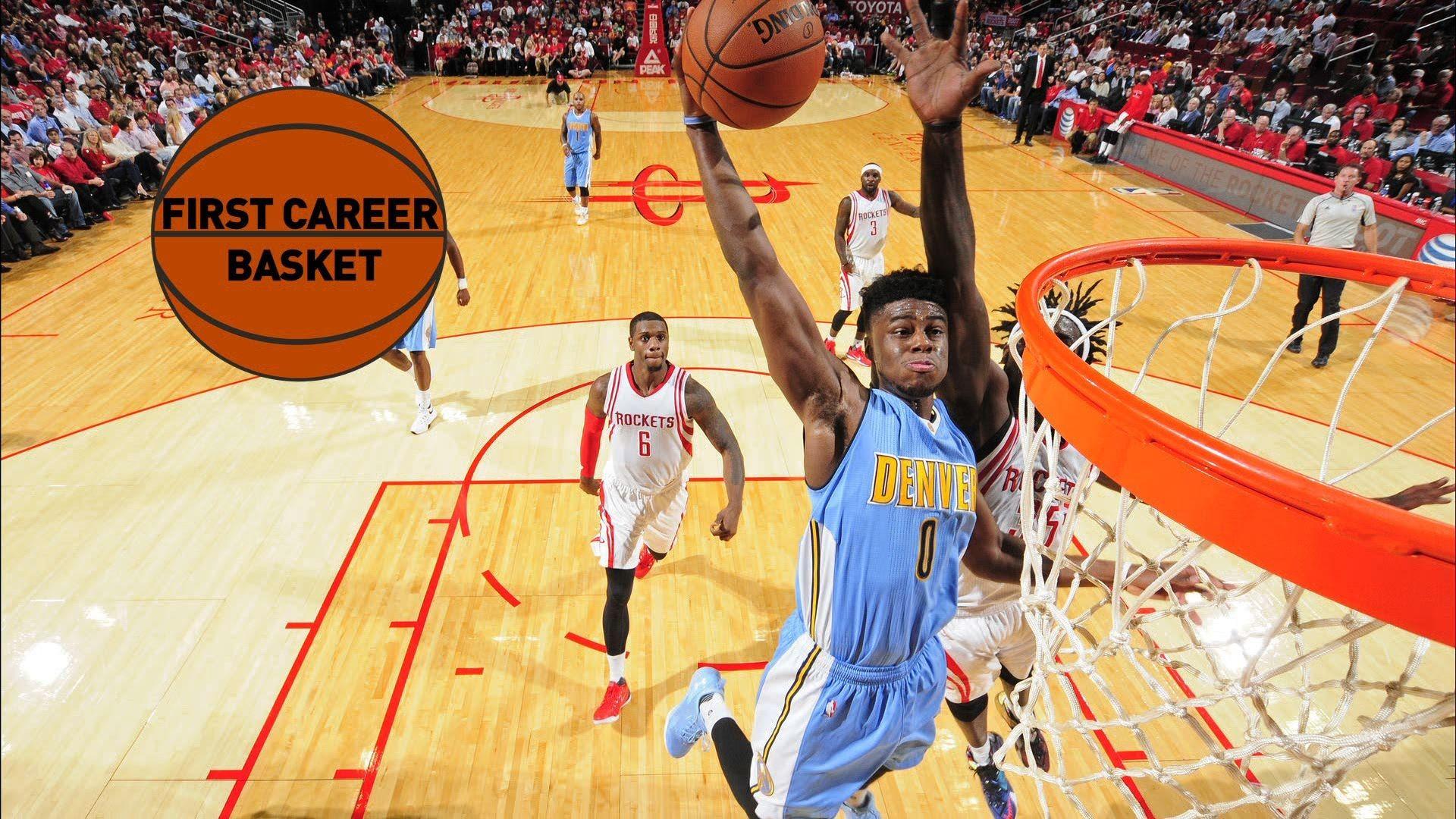 Emmanuel Mudiay Hits a Three for His First Career Points
