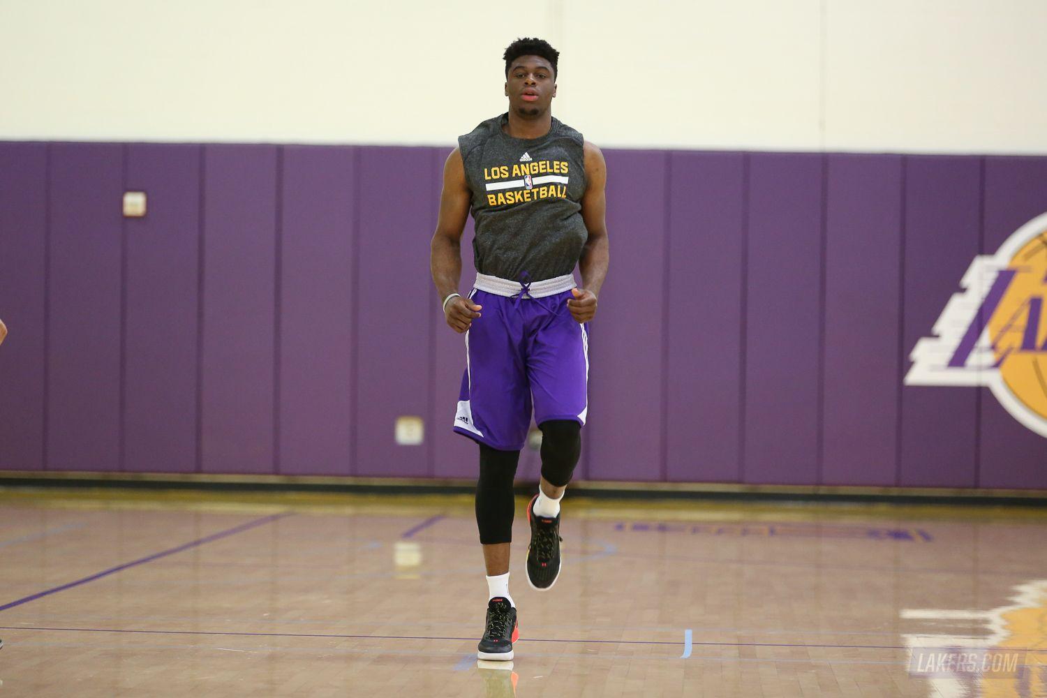 Lakers Draft Workout: Emmanuel Mudiay. Los Angeles Lakers