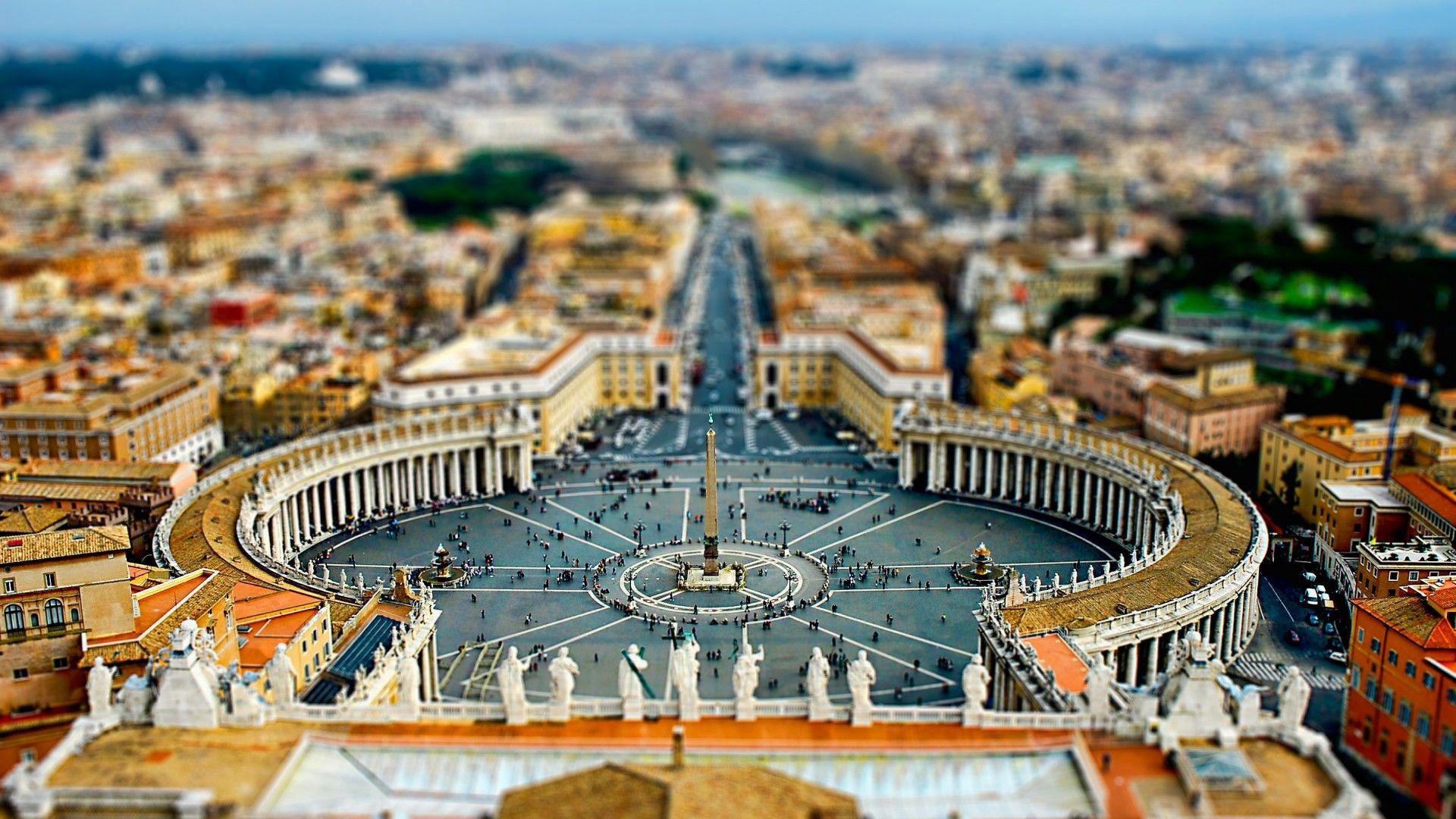 Simply: Rome Cityscapes Tilt Shift Vatican City