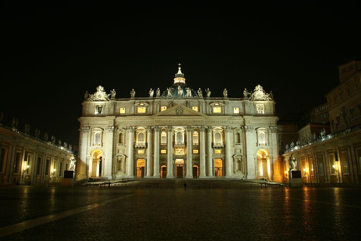 Vatican City Night Travel photo and wallpaper. Vatican