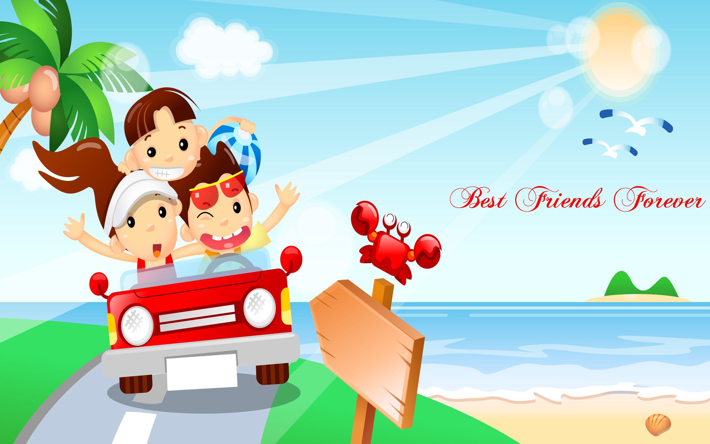 Best Friends Forever HD Wallpaper Happy, Friendship day, Friends