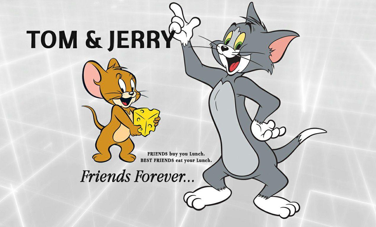Friendship Day Tom Jerry Quotes Wallpaper