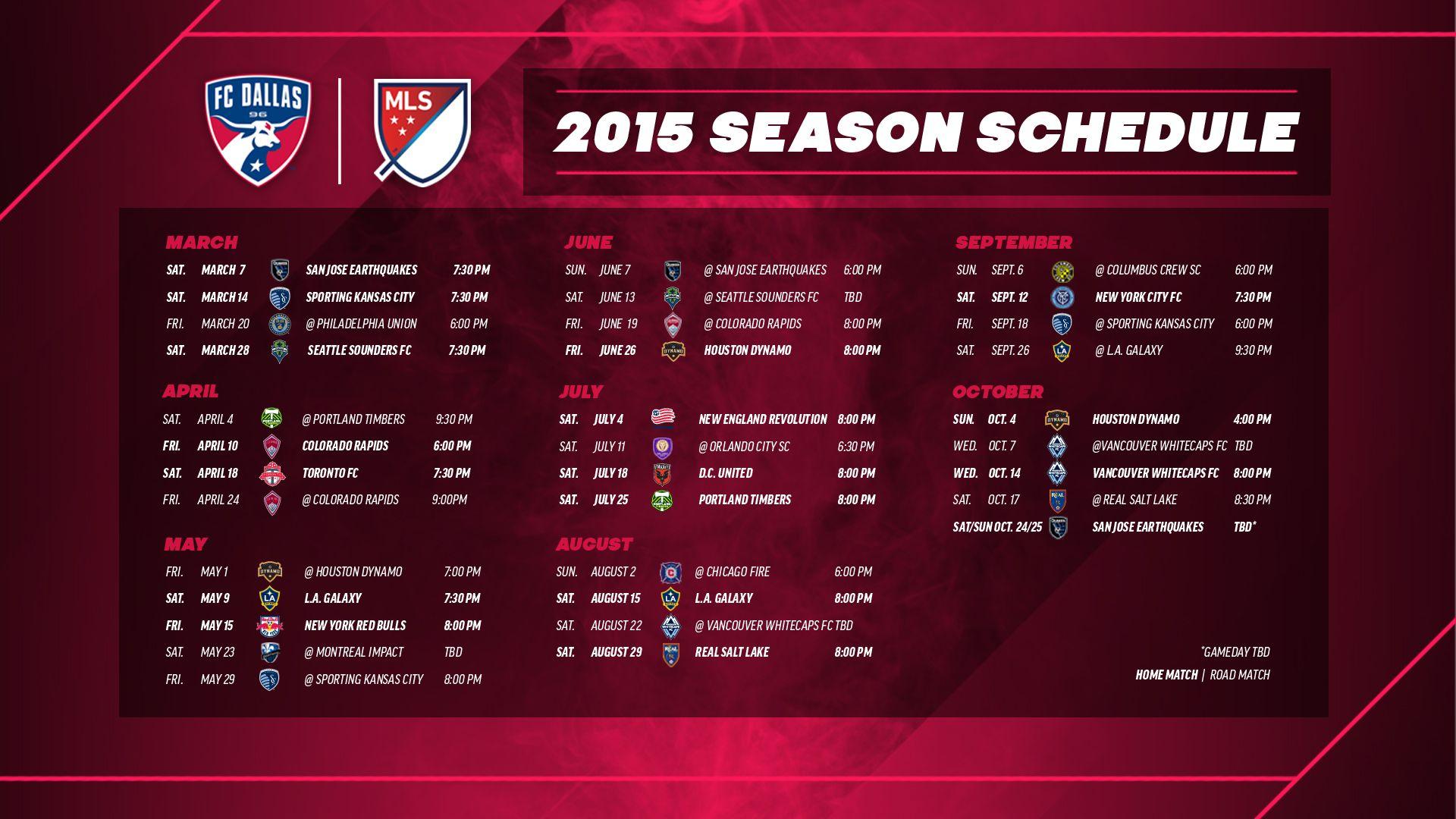 FC Dallas Schedule Wallpaper