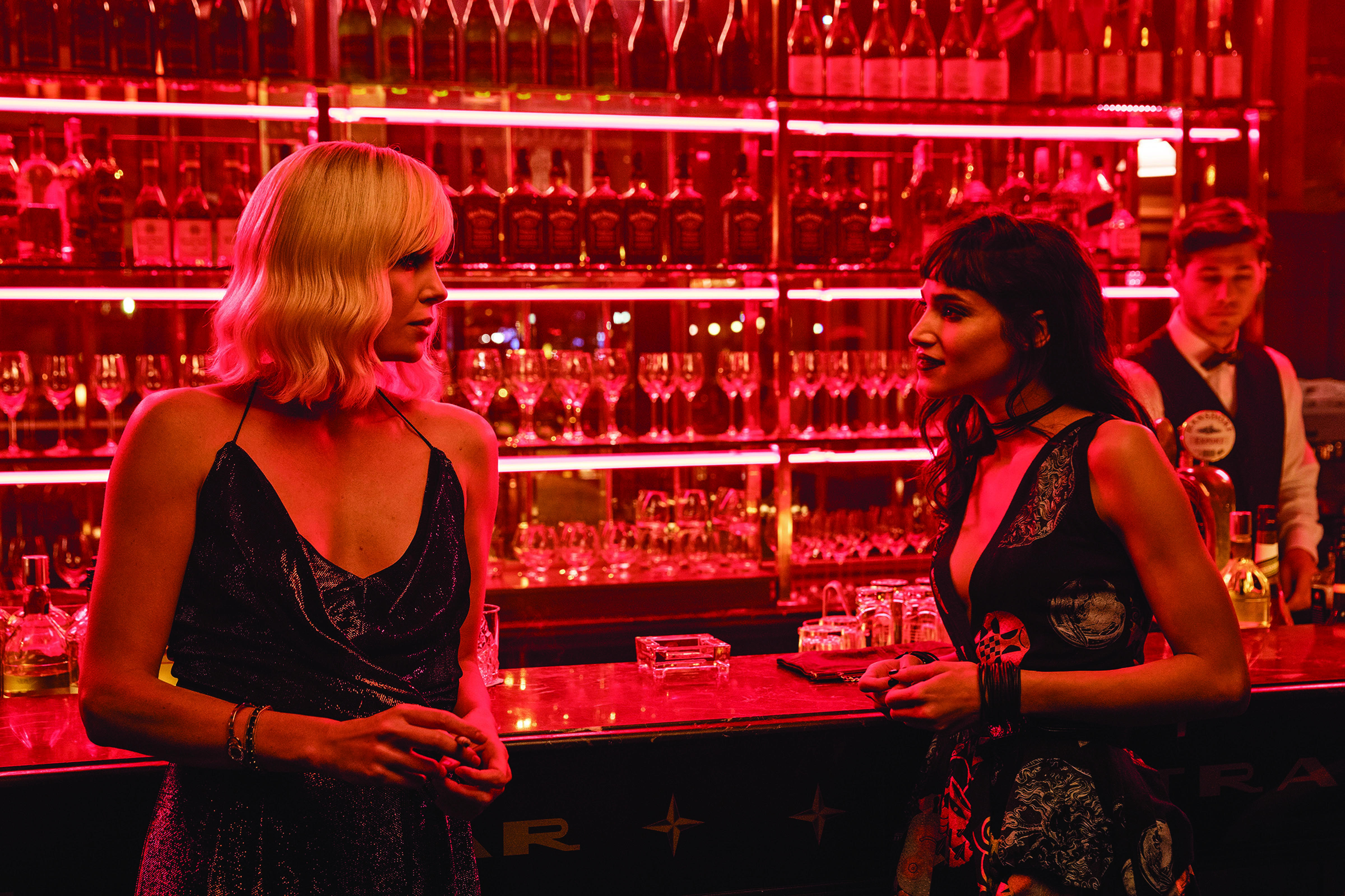 Wallpaper Atomic Blonde, Sofia Boutella, Charlize Theron, 2017, 4K