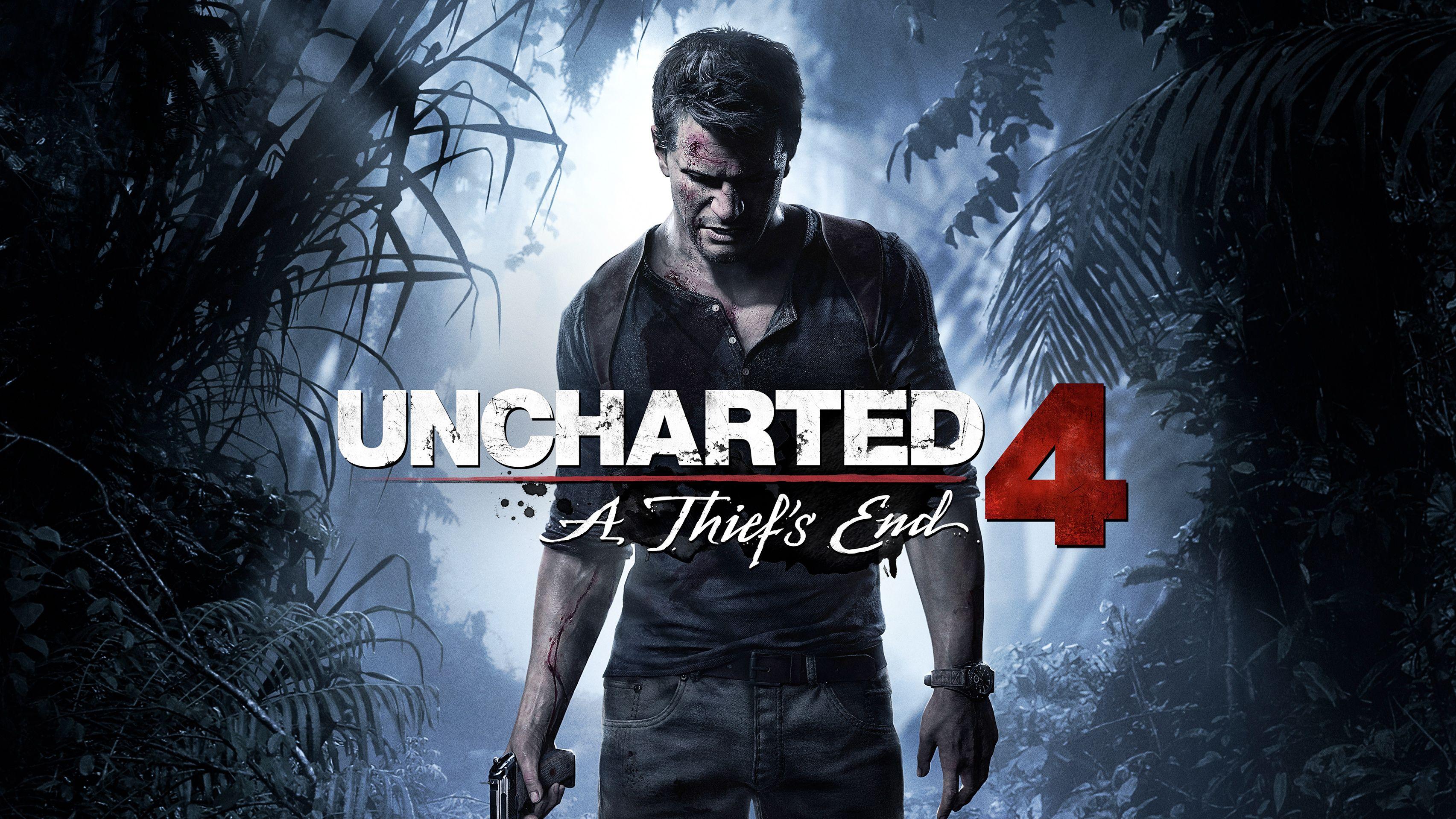 Wallpaper Nathan Drake, Uncharted 4: A Thief's End, PS Games