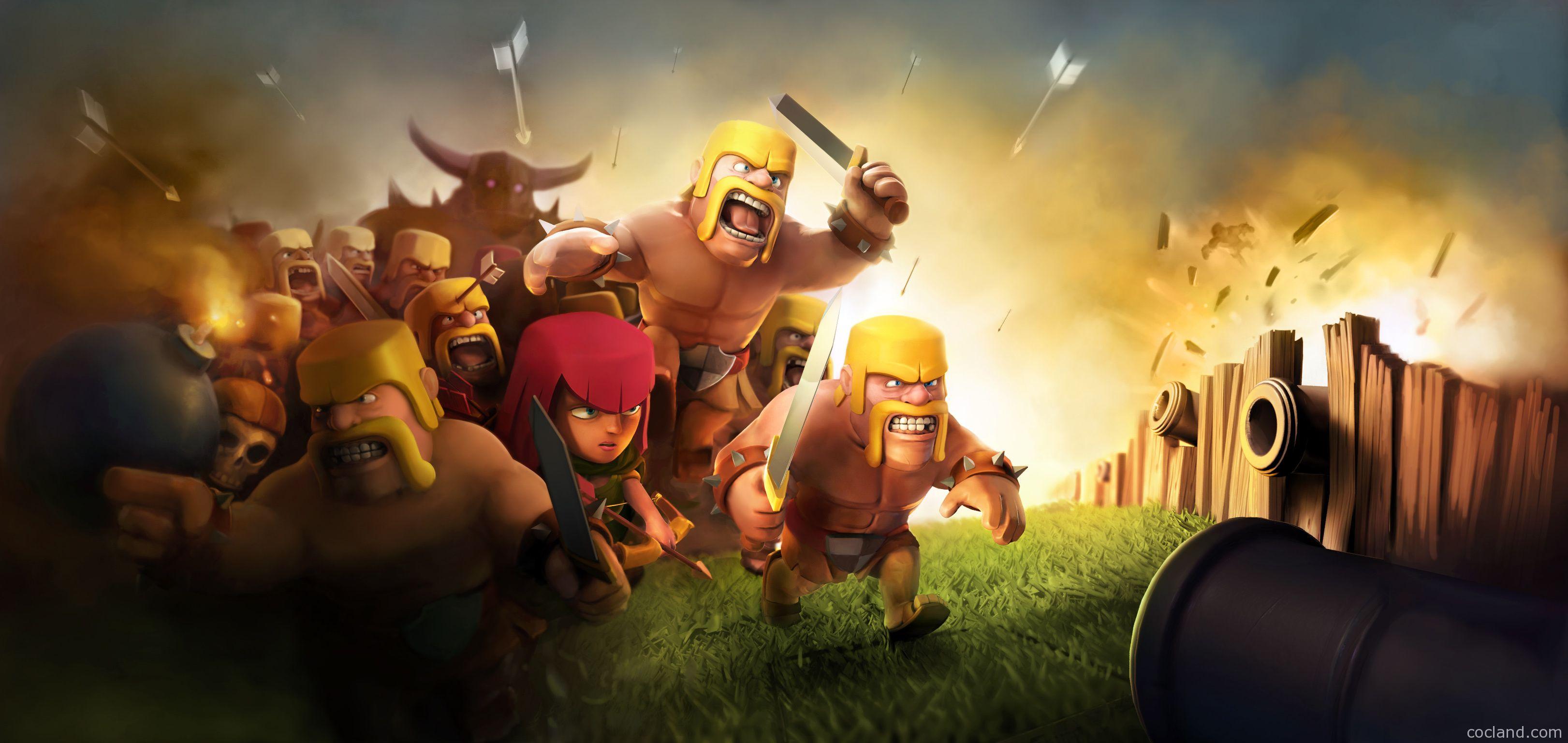 clash of clans troops wallpaper