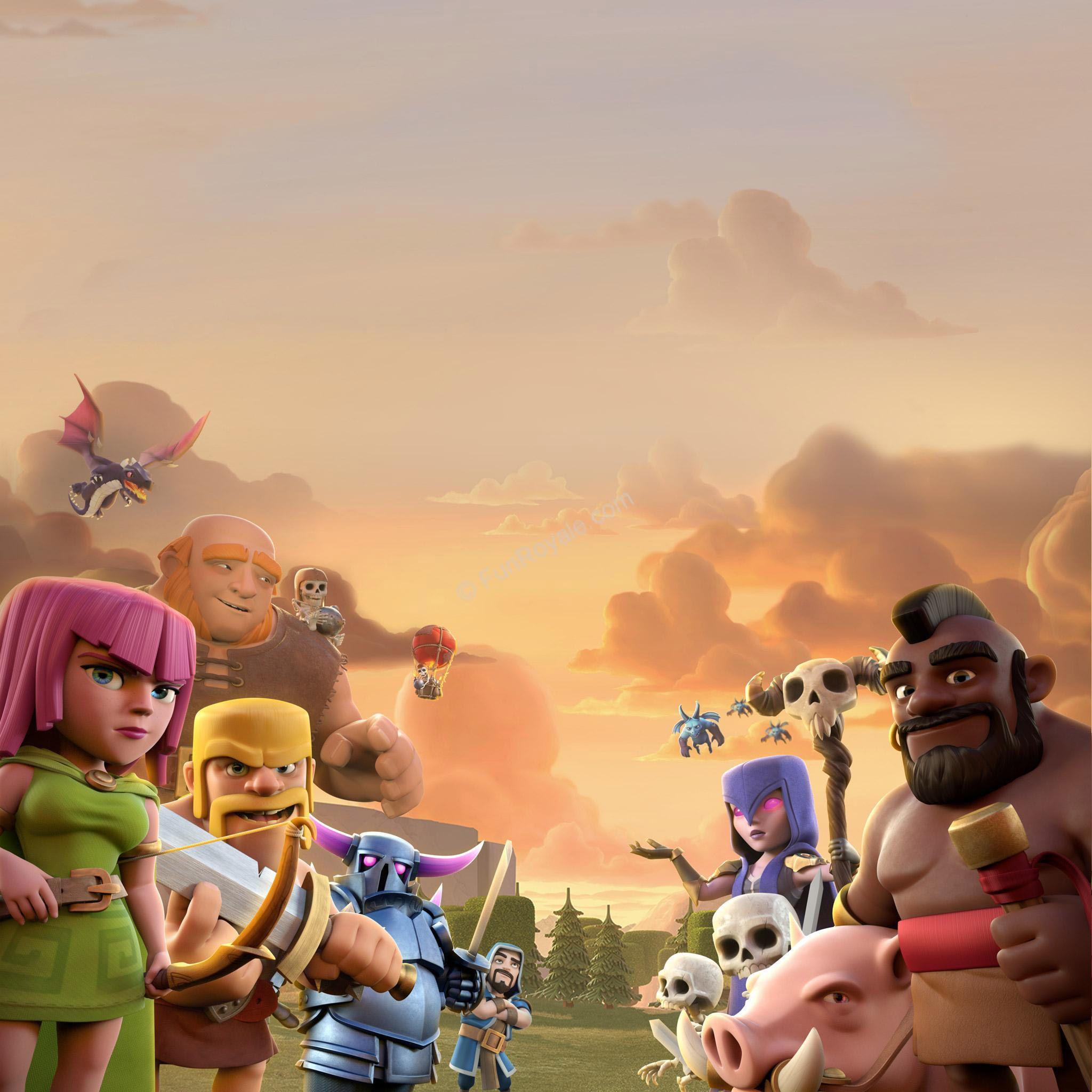 2048x1152 Clash Of Clans Troops HD 4k Wallpapers In 2048x1152 