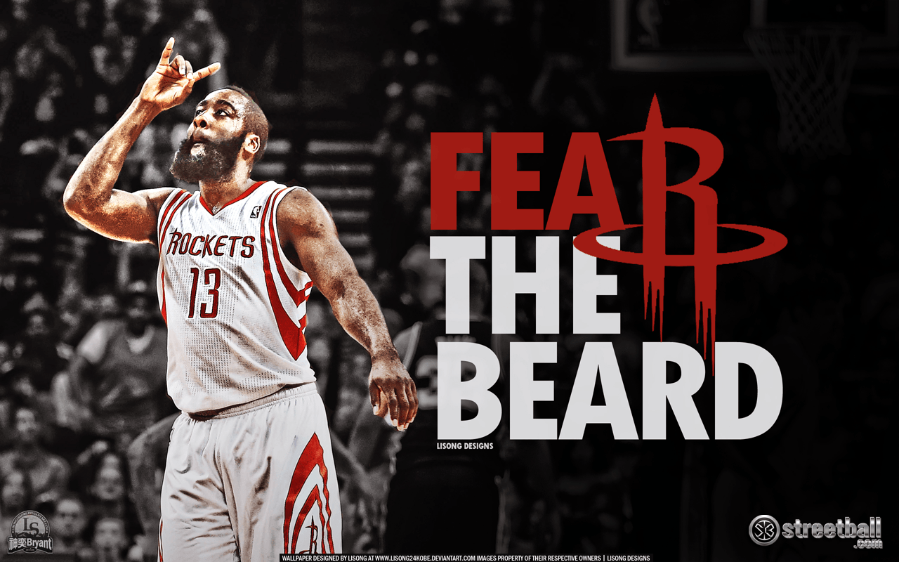 Houston Rockets James Harden Fear the Beard Wallpaper. Houston