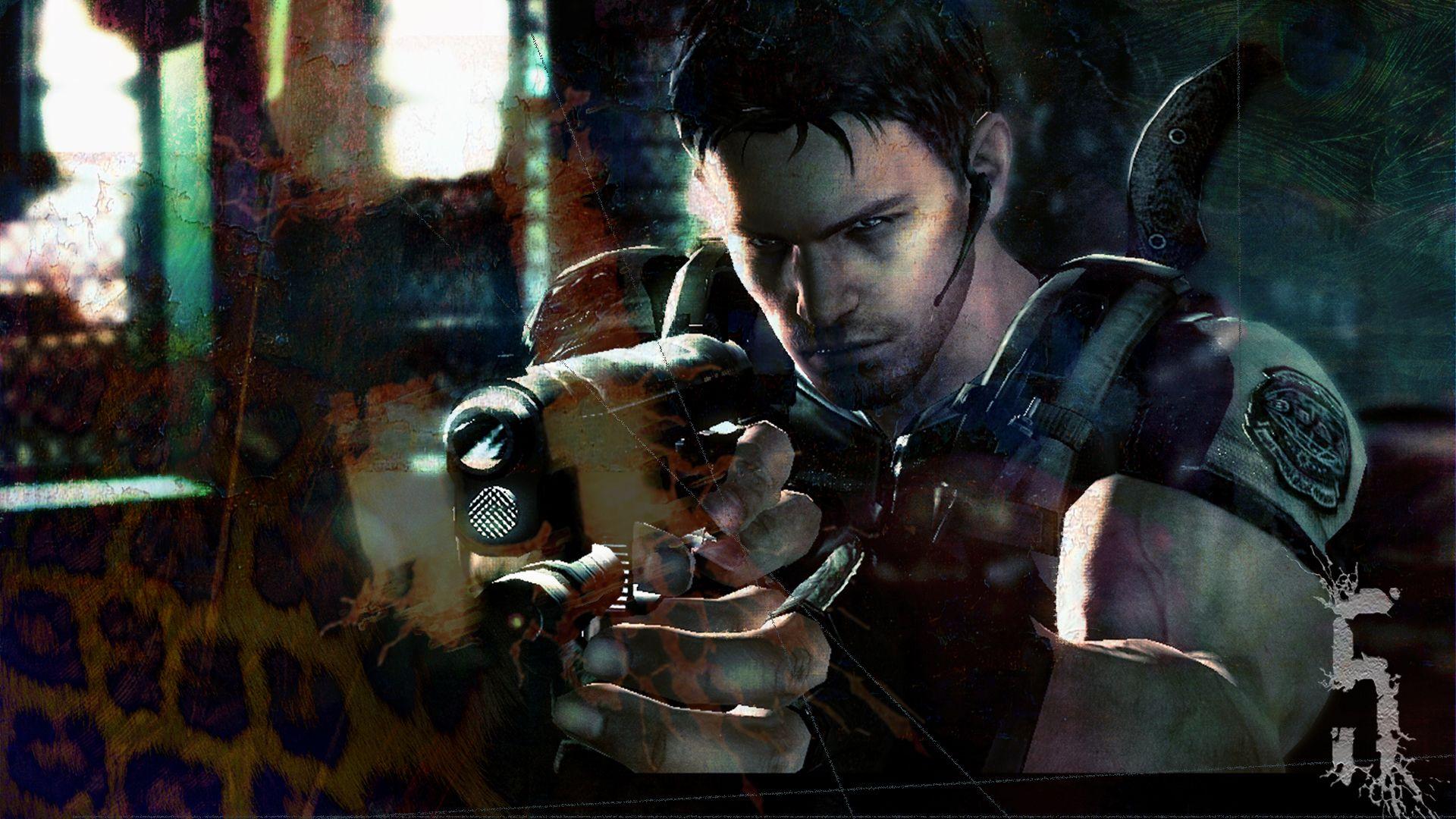 Resident Evil 5 Chris taking aim