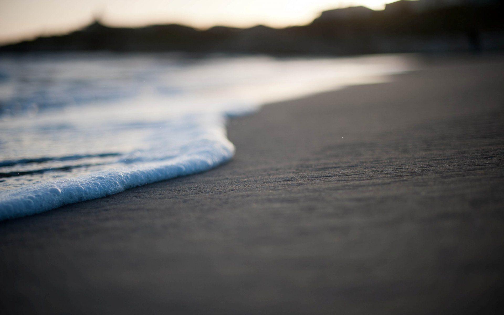 beach beach sand sea foam photo close up wallpapers wallpapers HD