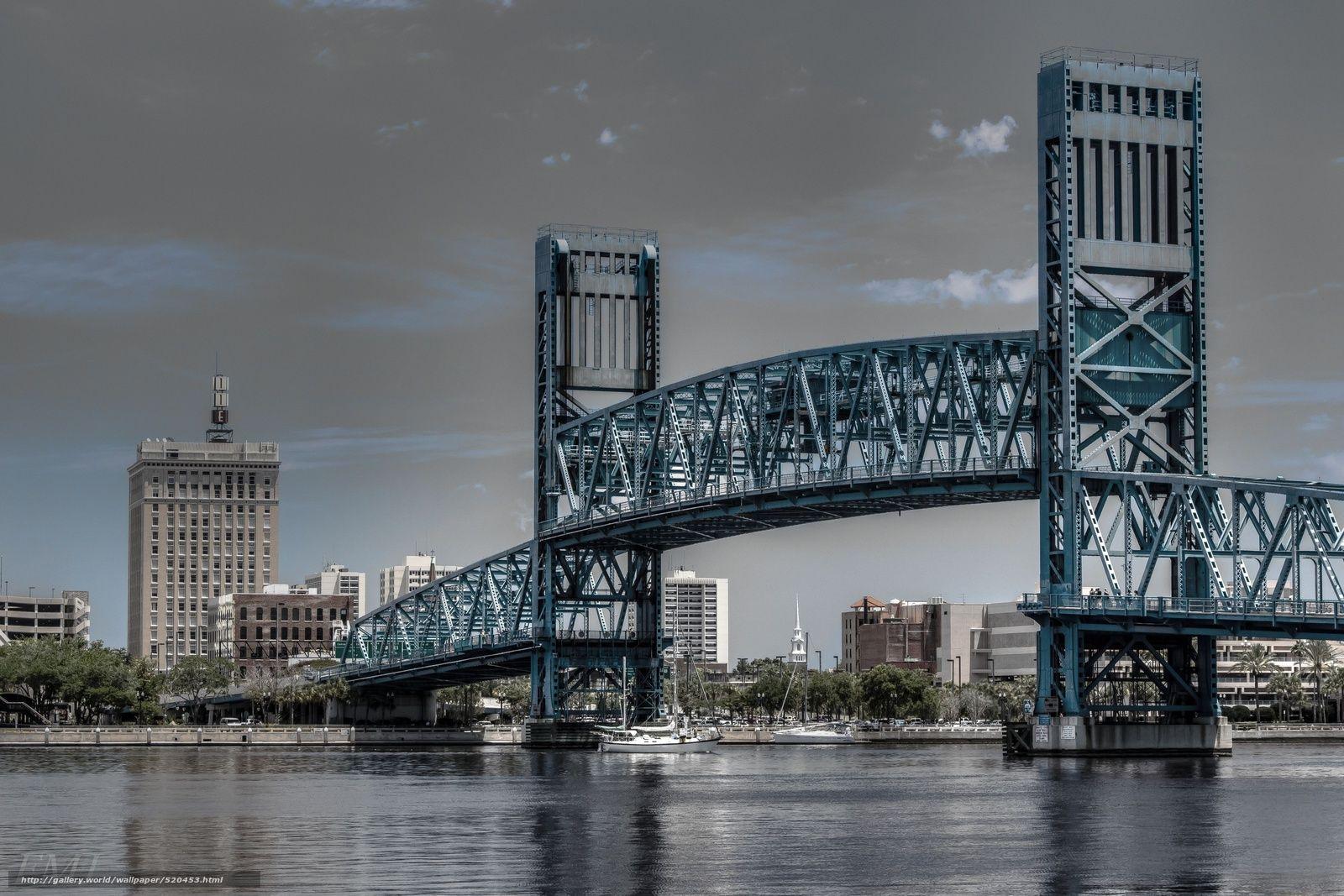 Download wallpaper main street bridge, jacksonville, florida
