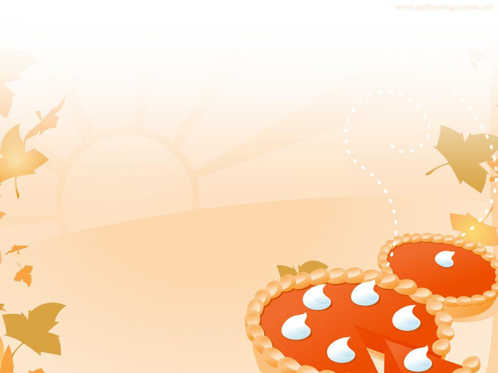 Free Pumpkin Pie Background For PowerPoint and Drinks PPT