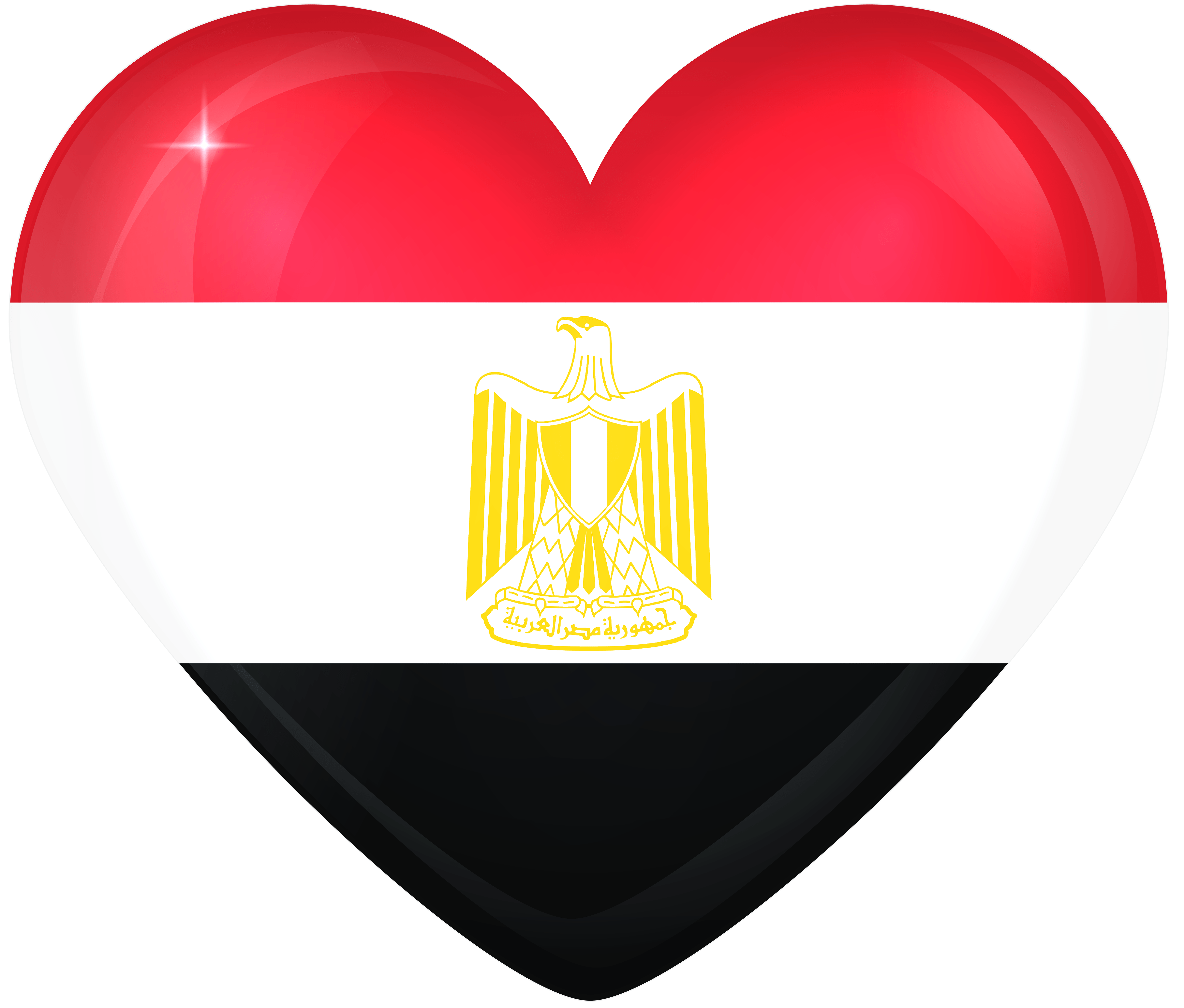 Egypt Large Heart Flag Quality