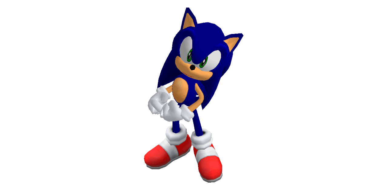 Sonic Adventure DX Sonic (Wallpaper Pose)