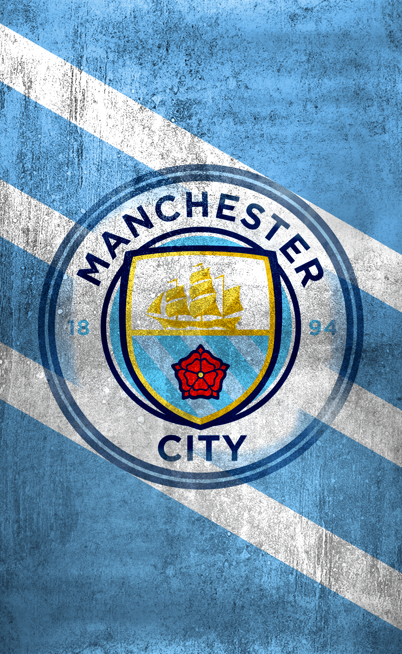 Manchester City logo mobile wallpaper