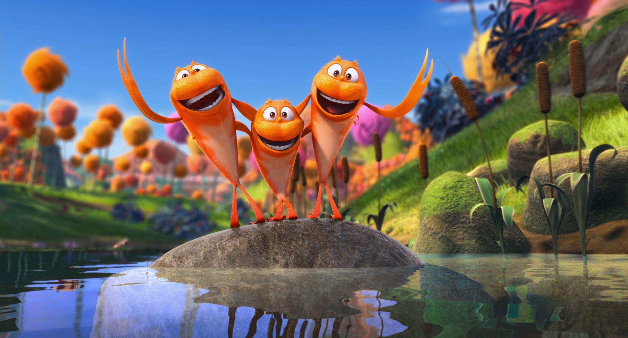 The Humming Fish from Dr. Seuss' The Lorax Movie Desktop Wallpaper