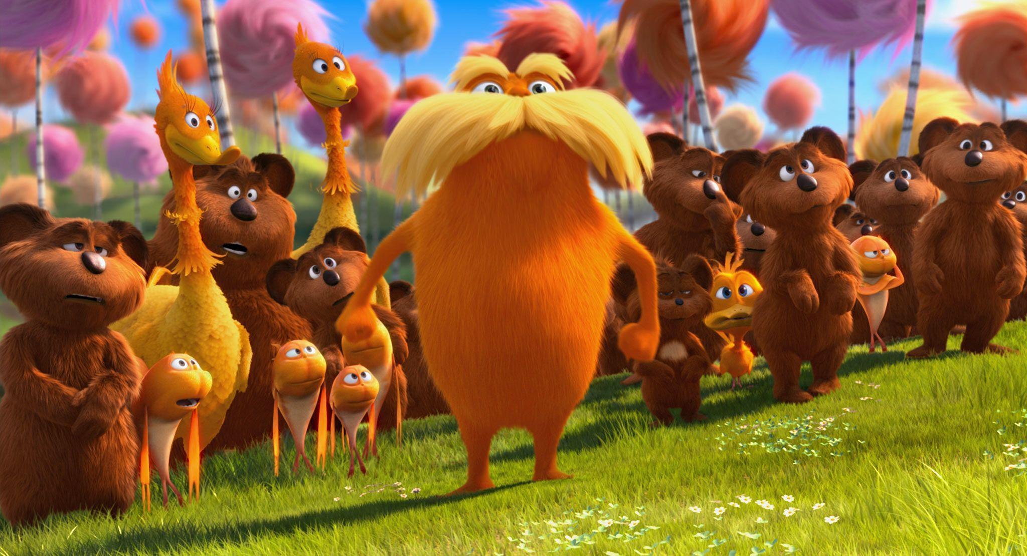 The Lorax Takes a Stand in Dr. Seuss' Movie Desktop Wallpaper