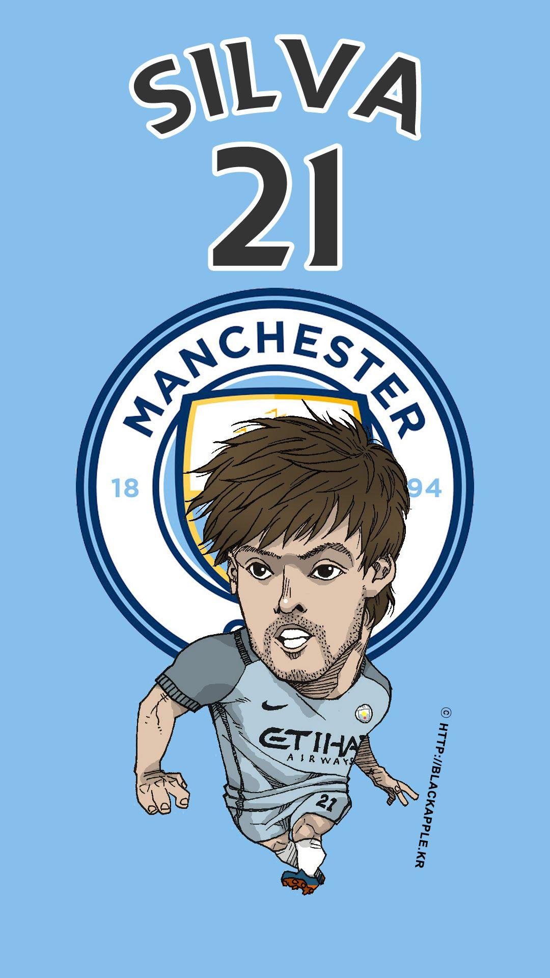Manchester City No.21 David Silva Fan Art. Deep