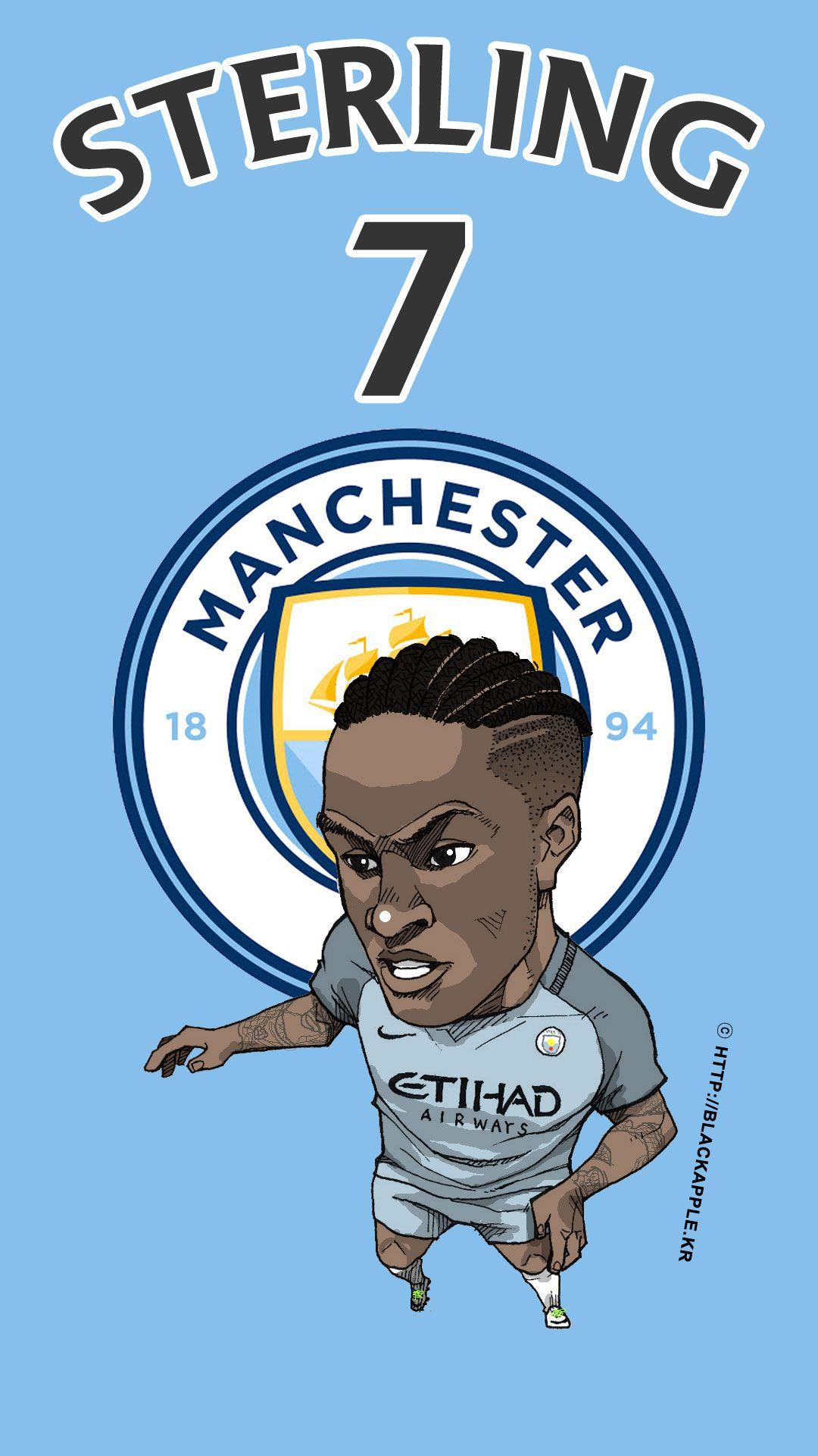 BlackApple. Manchester City FC Fan Art 17 Season Raheem