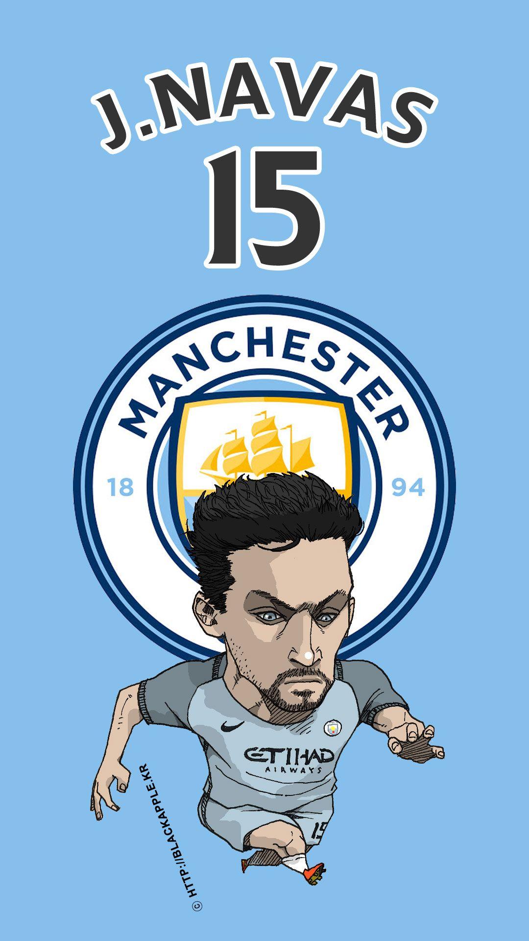 BlackApple. Manchester City FC Fan Art 17 Season Jesus Navas