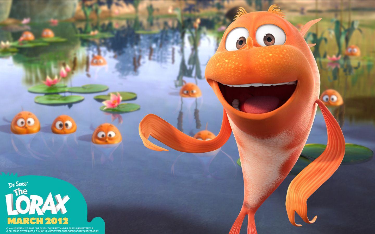 Finn the Humming Fish from Dr Seuss The Lorax Movie Desktop Wallpaper