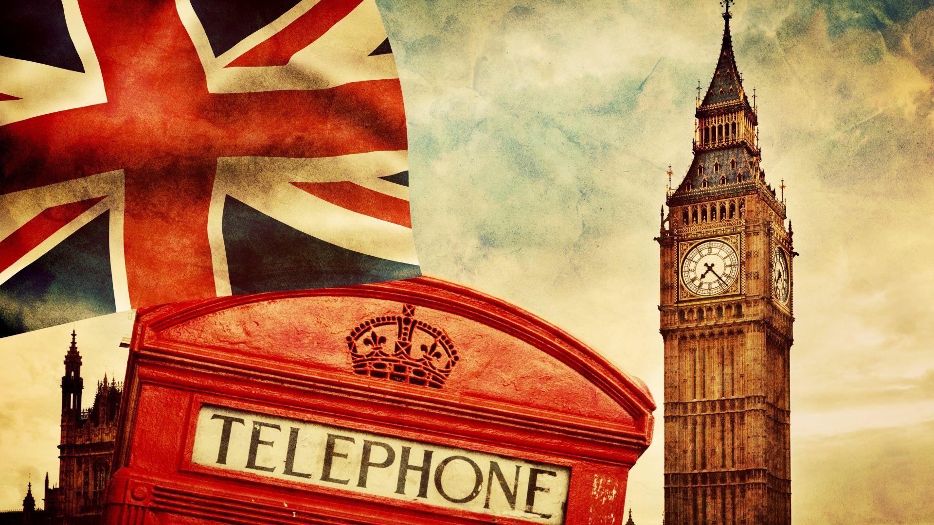 Telephone Tag wallpaper: London Bus City Telephone Street Red