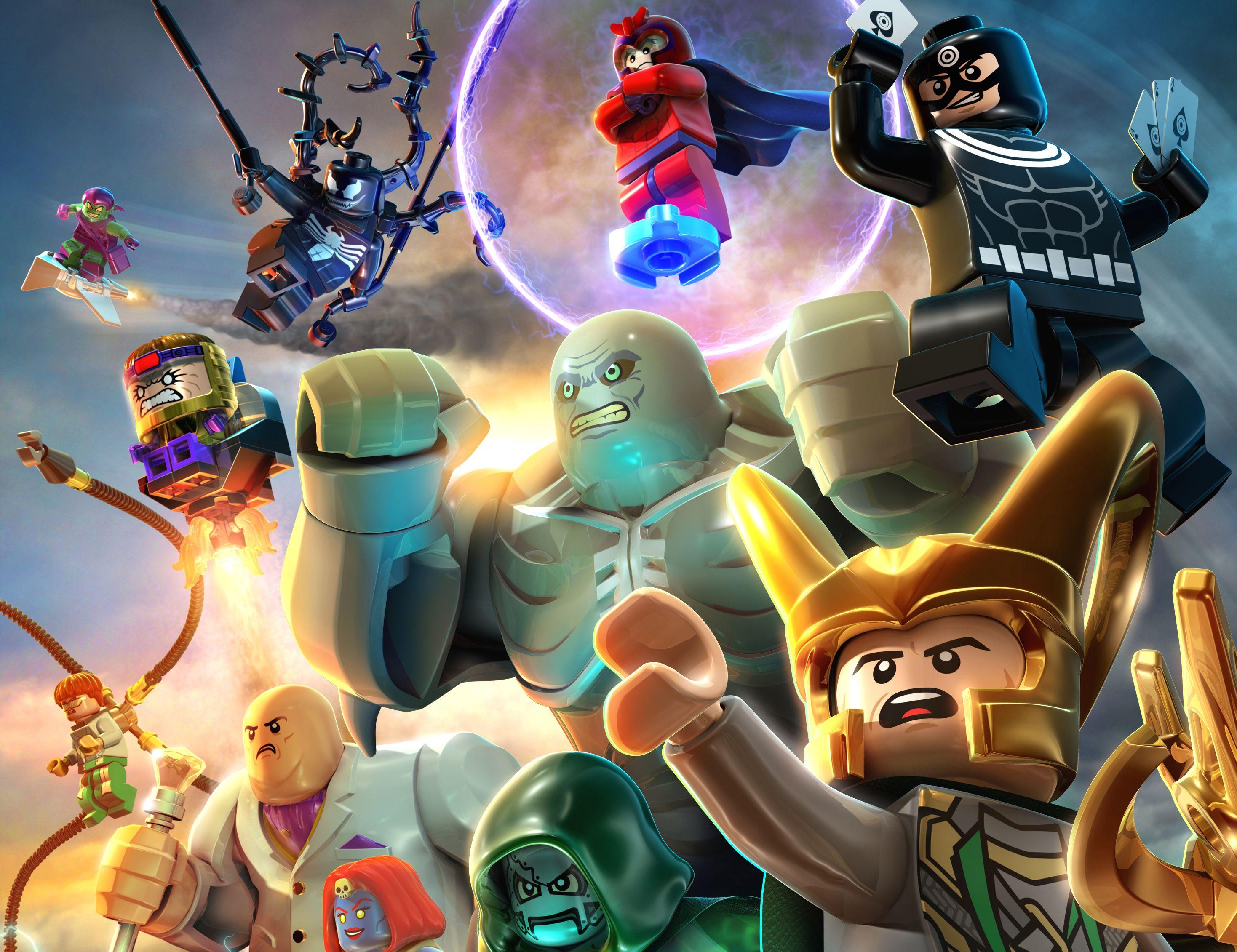 Download Wallpaper Lego marvel super heroes, Lego, Super villains